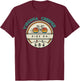 Virginia Creeper Trail Retro Mountain Bike and Hike T Shirt T-Shirt - T-Shirt | Maroon