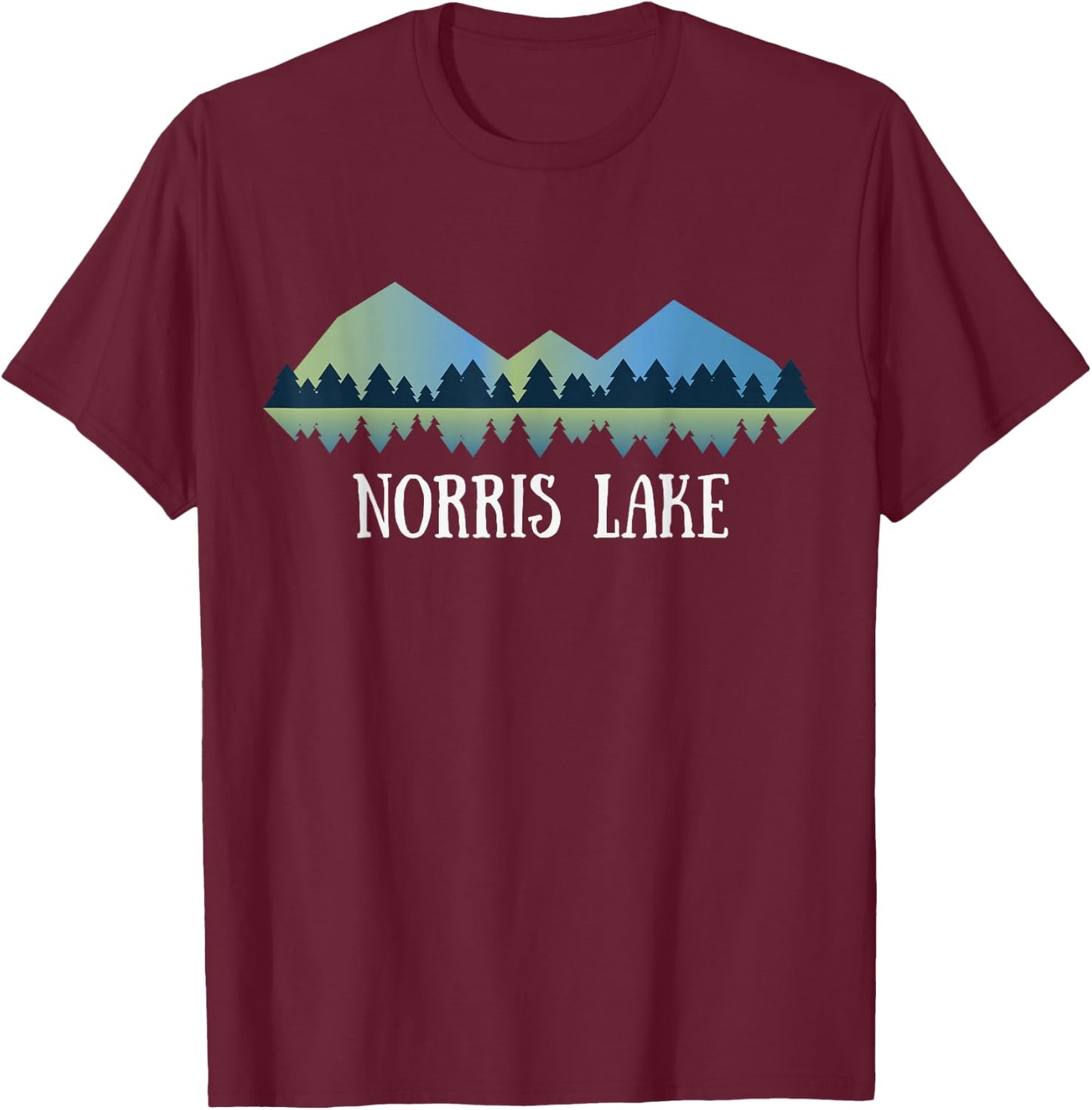 Tennessee Lake Shirt | Norris Lake TN T-Shirt - T-Shirt | Maroon