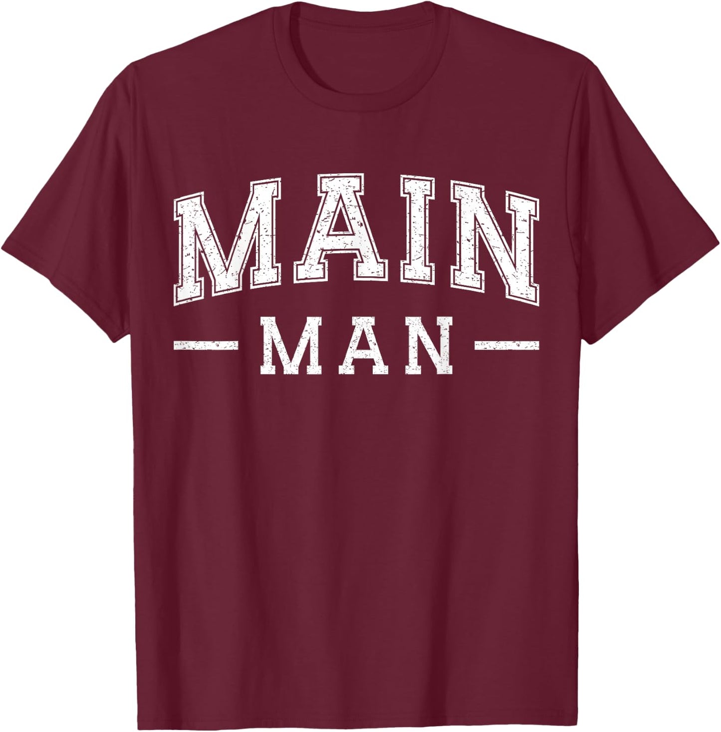 Main Man Side Chick Thanksgiving Meal Matching Couple Pajama T-Shirt - T-Shirt | Maroon