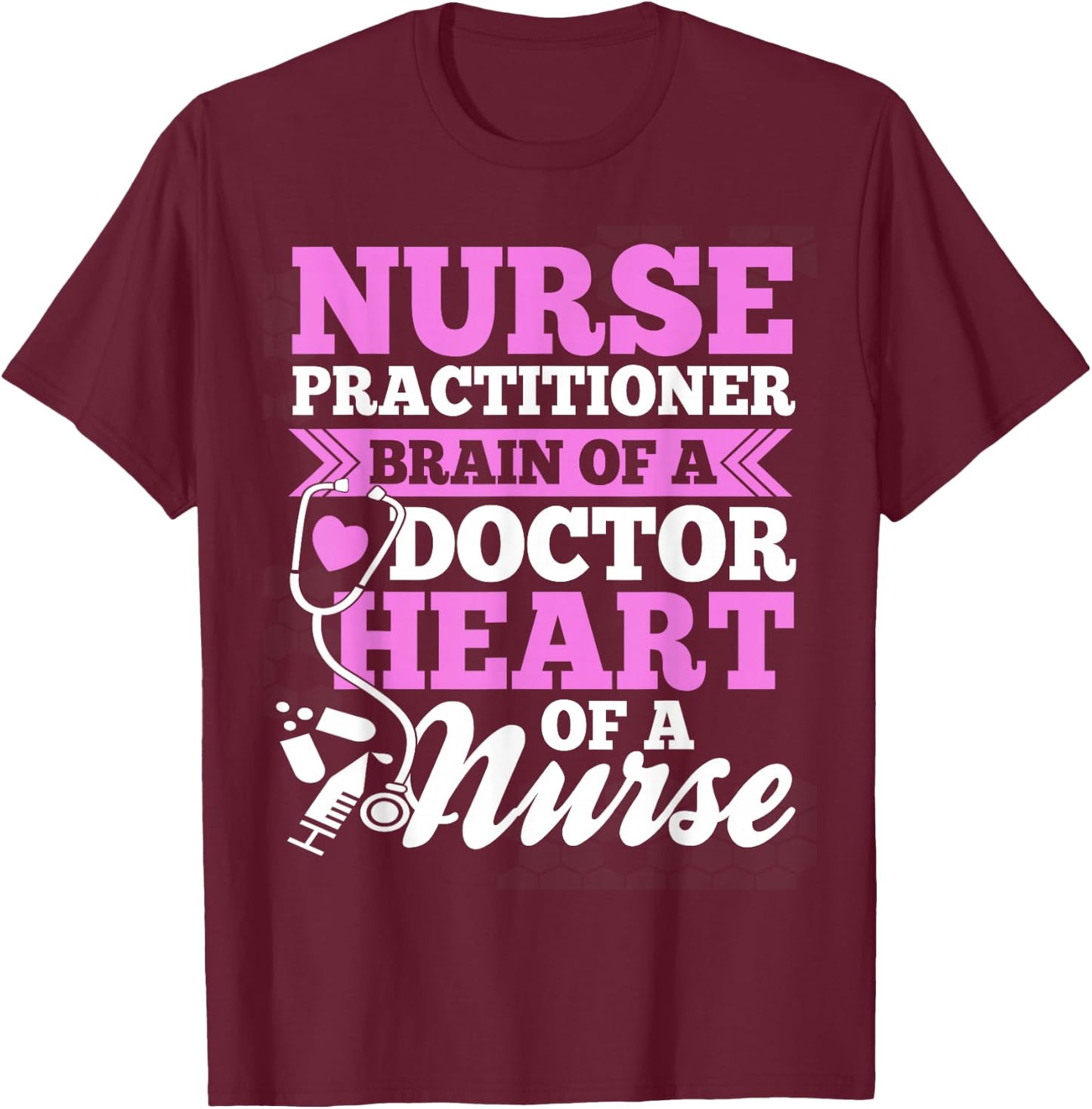 Nurse Nurse Practitioner Black Small Classic Fit Modern Women's T-Shirt - T-Shirt | Maroon