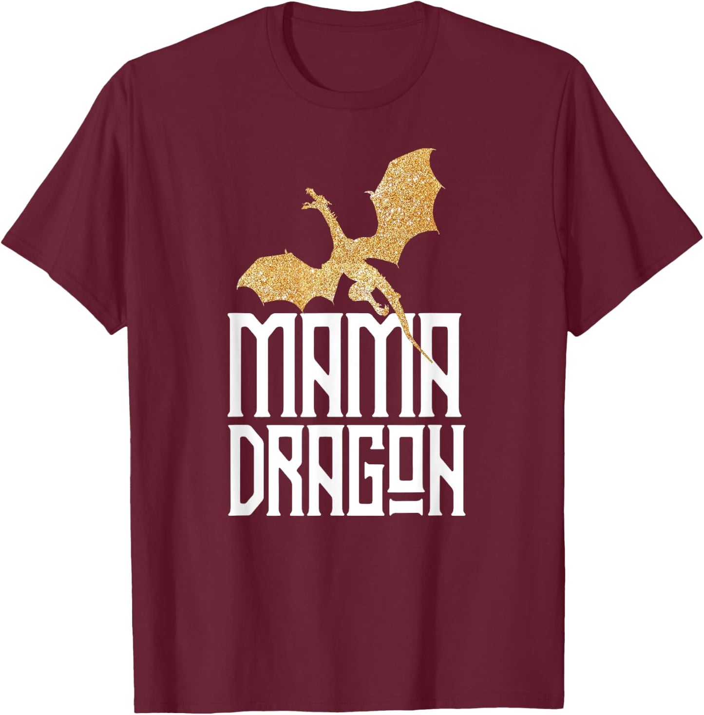 Mama Dragon Gift Matching Family Tribe Mother Mother T-Shirt - T-Shirt | Maroon