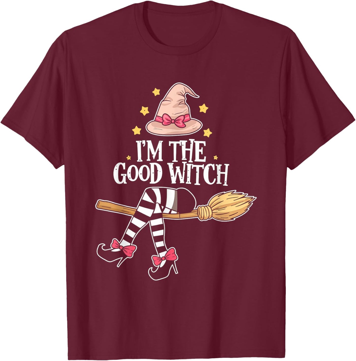 I'm The Good Witch Halloween Witch Costume Party T-Shirt - T-Shirt | Maroon