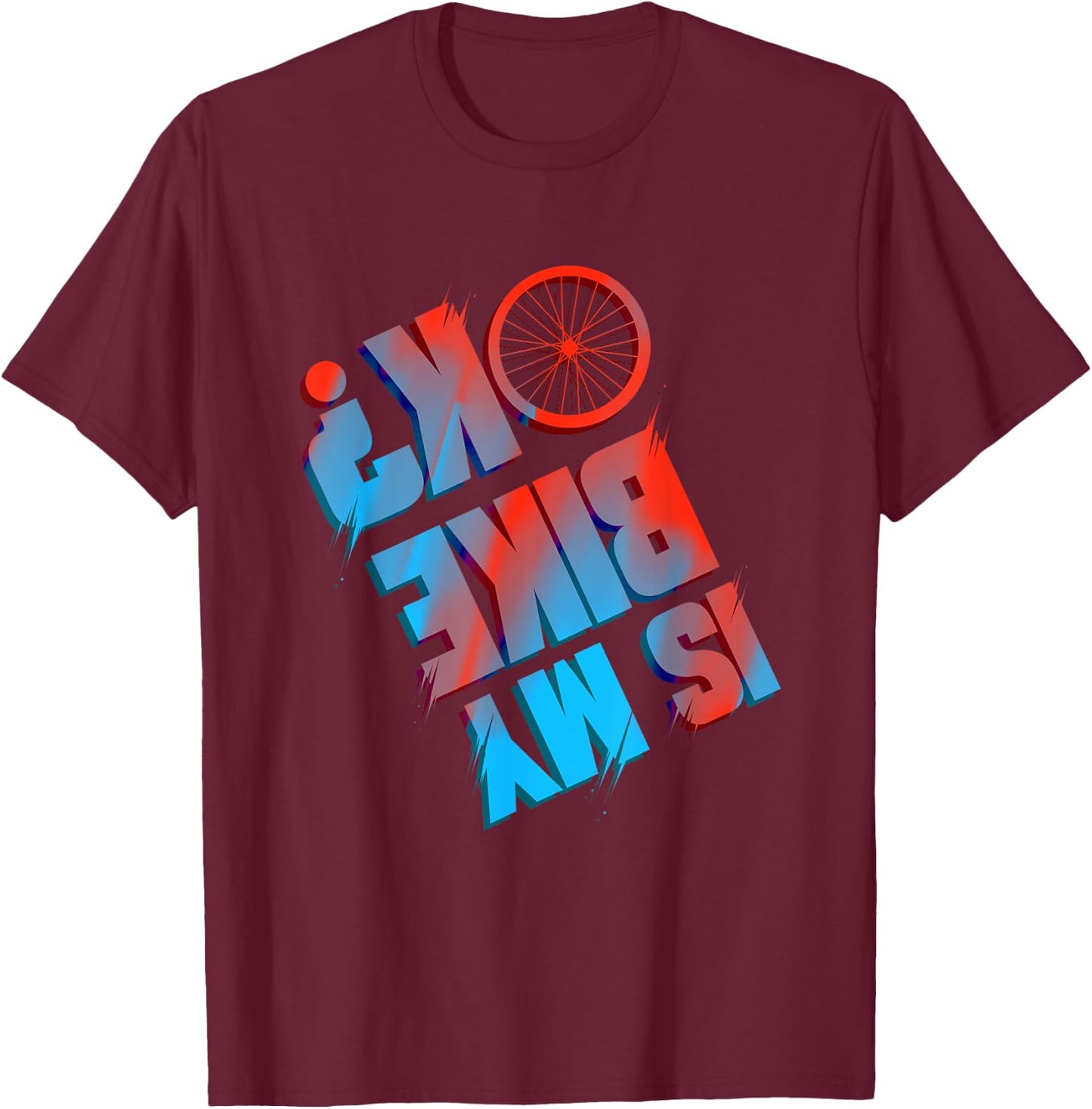 Funny Mountain Bike Tour Cycling Lover Bicycle Rider T-Shirt - T-Shirt | Maroon
