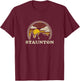 Staunton Virginia VA T Shirt Vintage Hiking Mountains T-Shirt - T-Shirt | Maroon