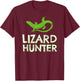 Lizard Lover Shirt Hunter Anole Reptile Boy Gift Birthday T-Shirt - T-Shirt | Maroon