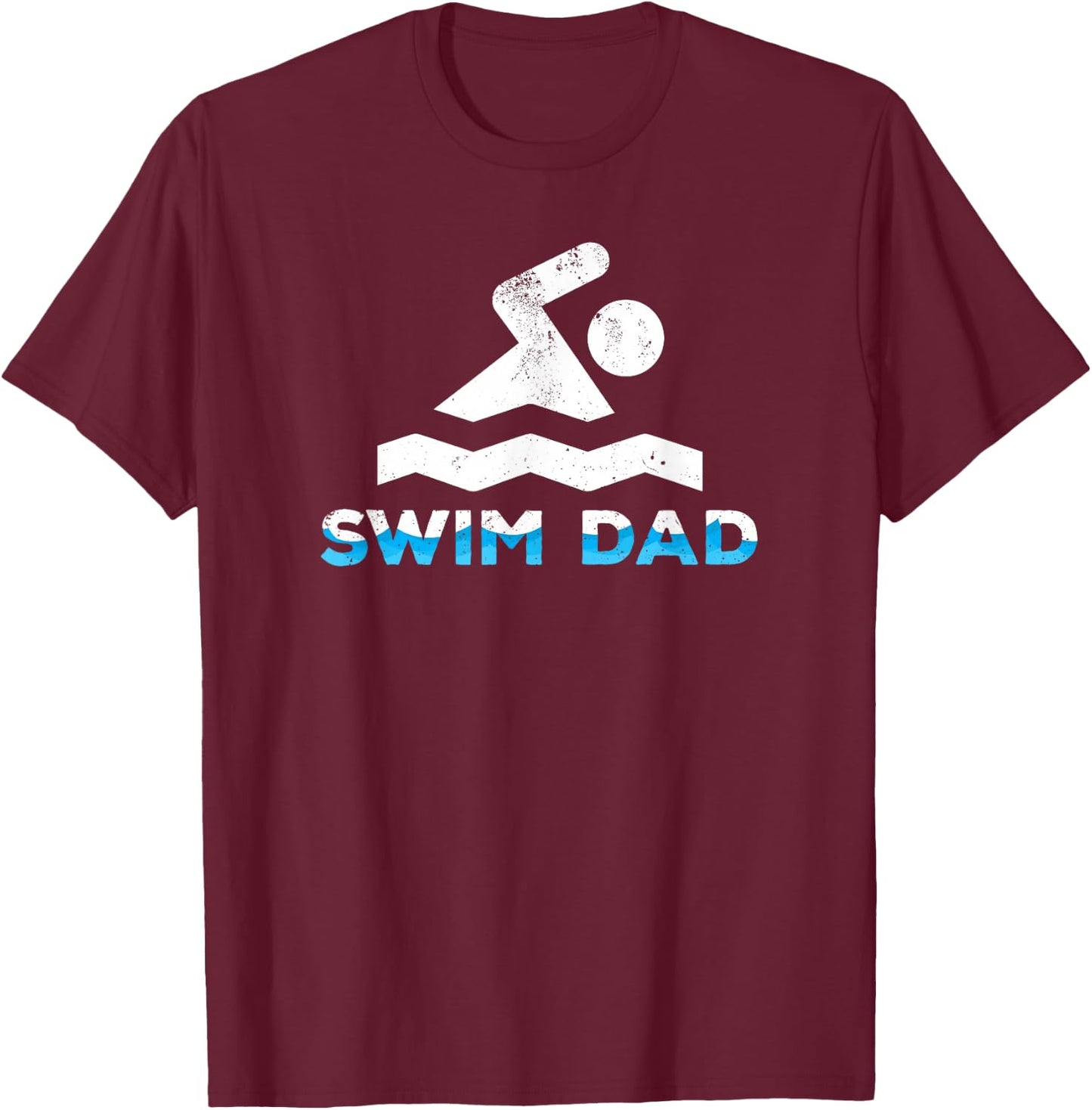 Cool Swim Dad for swimmers T-Shirt - T-Shirt | Maroon