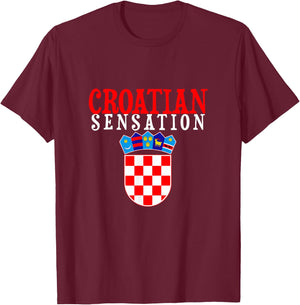 Croatian Sensation T-Shirt - T-Shirt | Maroon