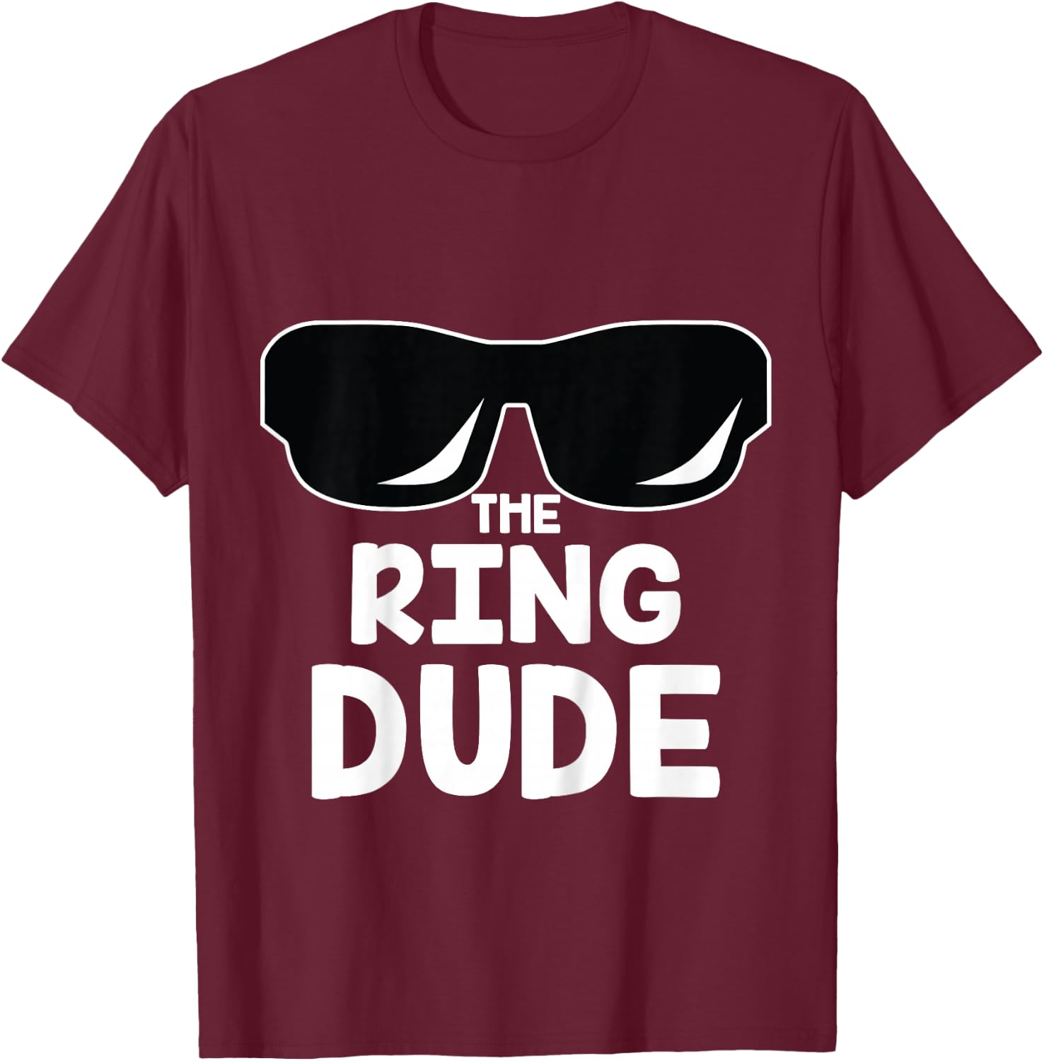 The Ring Dude | Cute Boys Wedding Ring Bearer T-Shirt - T-Shirt | Maroon