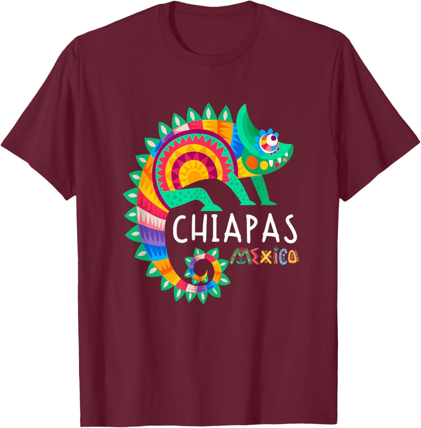Mexico Chiapas T-Shirt - T-Shirt | Maroon