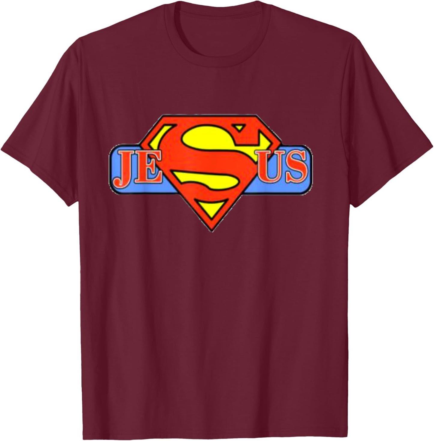 My Superhero is Jesus, faith love god shirt T-Shirt - T-Shirt | Maroon