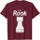 Kids Halloween Chess Piece The Rook Shirt Group Matching Costume T-Shirt - T-Shirt | Maroon