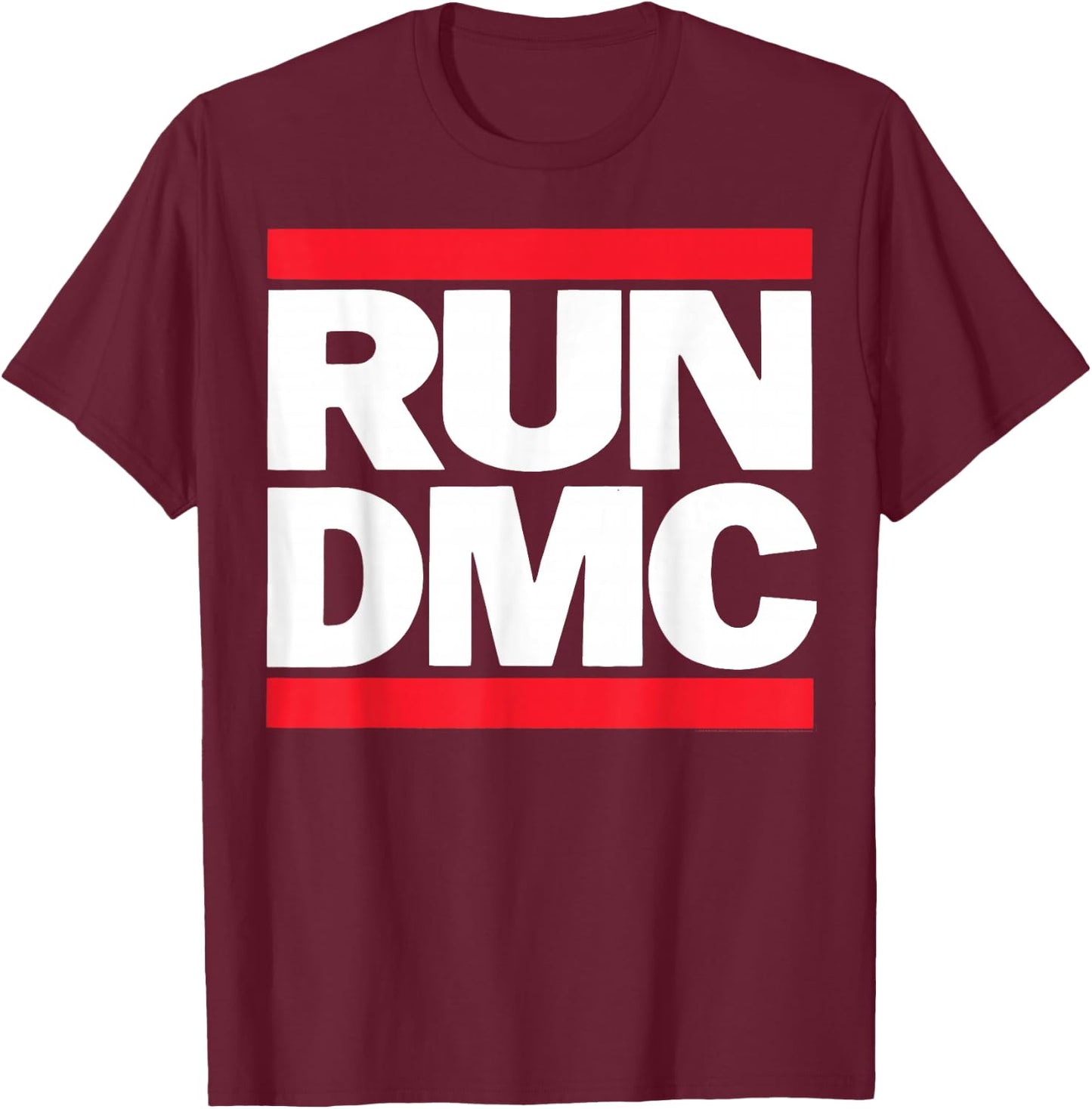 Run DMC Official Logo T-Shirt - T-Shirt | Maroon