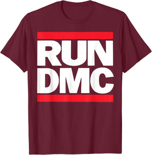 Run DMC Official Logo T-Shirt - T-Shirt | Maroon