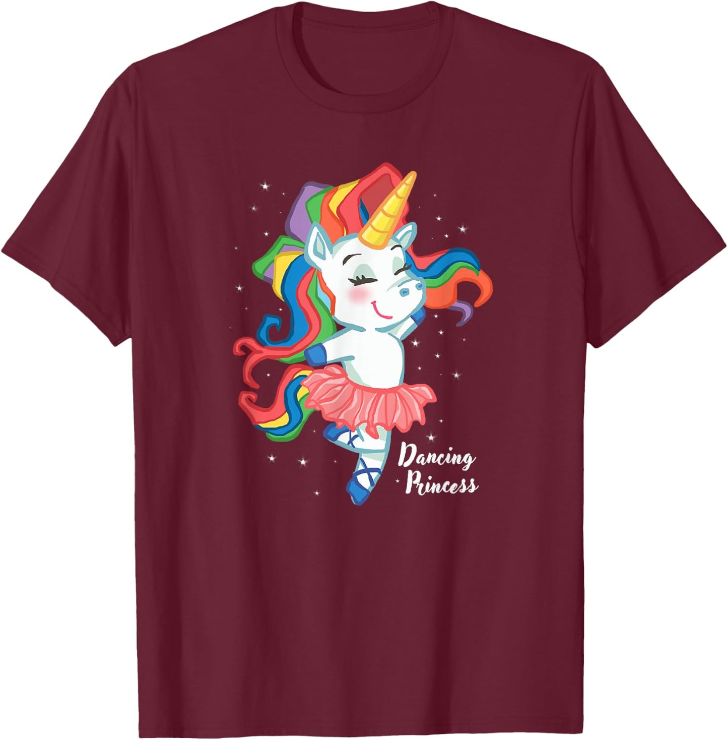Girl Ballerina SHIRT Unicorn ballet dancing Kids Gift T-Shirt - T-Shirt | Maroon