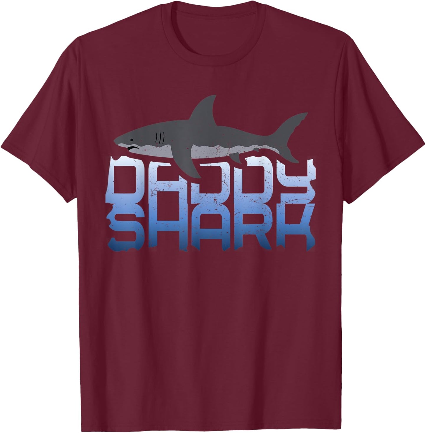 Daddy Shark Clothes Outfit Father's Day Gift Sharks T-Shirt - T-Shirt | Maroon