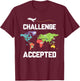 World Map Challenge Travellers T-Shirt - T-Shirt | Maroon