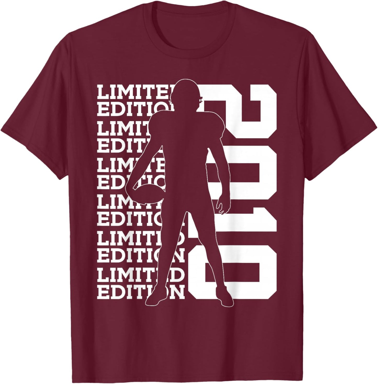 Limited Edition 2010 Football 16TH Birthday T-Shirt - T-Shirt | Maroon