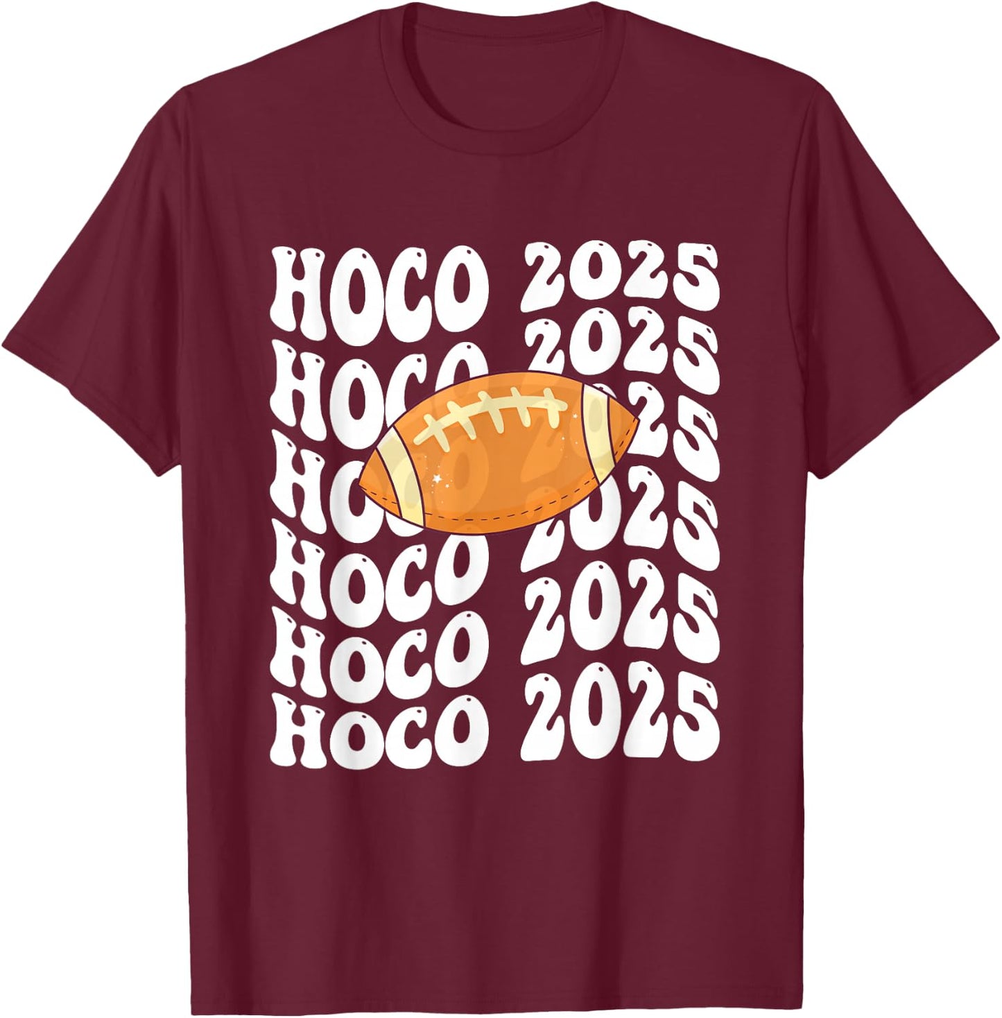 Retro Hoco 2025 Shirt Homecoming Shirt School Reunion T-Shirt - T-Shirt | Maroon