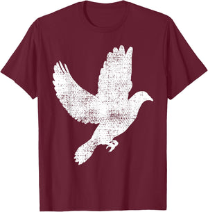 Dove Vintage Flying Pigeon Gift Shirt T-Shirt - T-Shirt | Maroon