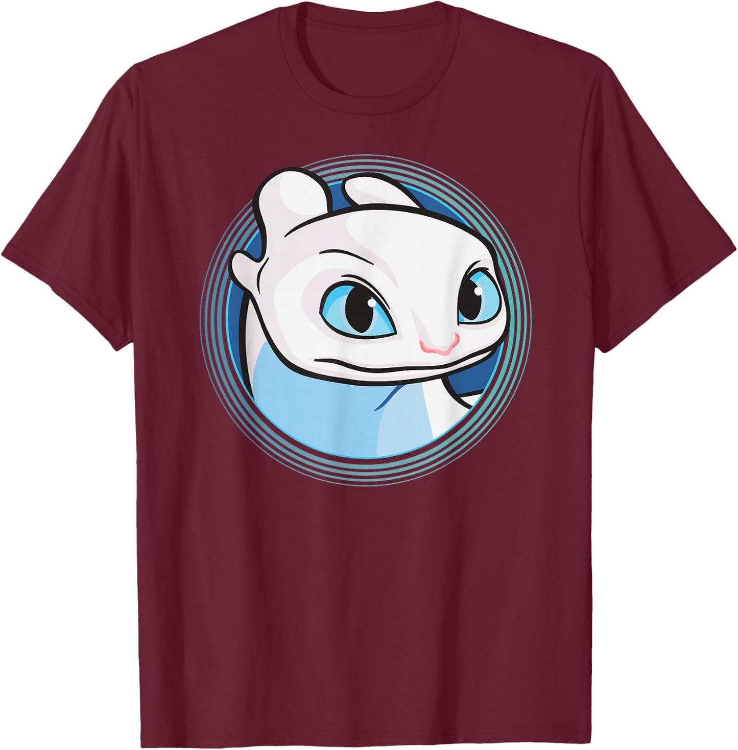 How to Train Your Dragon 3 Light Rage Head T-Shirt - T-Shirt | Maroon
