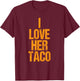 Sausage Taco Matching Couple Costumes Halloween Funny T-Shirt - T-Shirt | Maroon