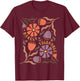Floral Pride & Prejudice Barely Tolerable Book Lover Bookish T-Shirt - T-Shirt | Maroon