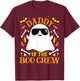 Daddy Boo Crew Ghost Matching Family Set Group Dad Halloween T-Shirt - T-Shirt | Maroon