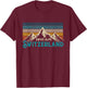 Swiss Alps Vintage Mountains Swiss Souvenir Gift T-Shirt - T-Shirt | Maroon