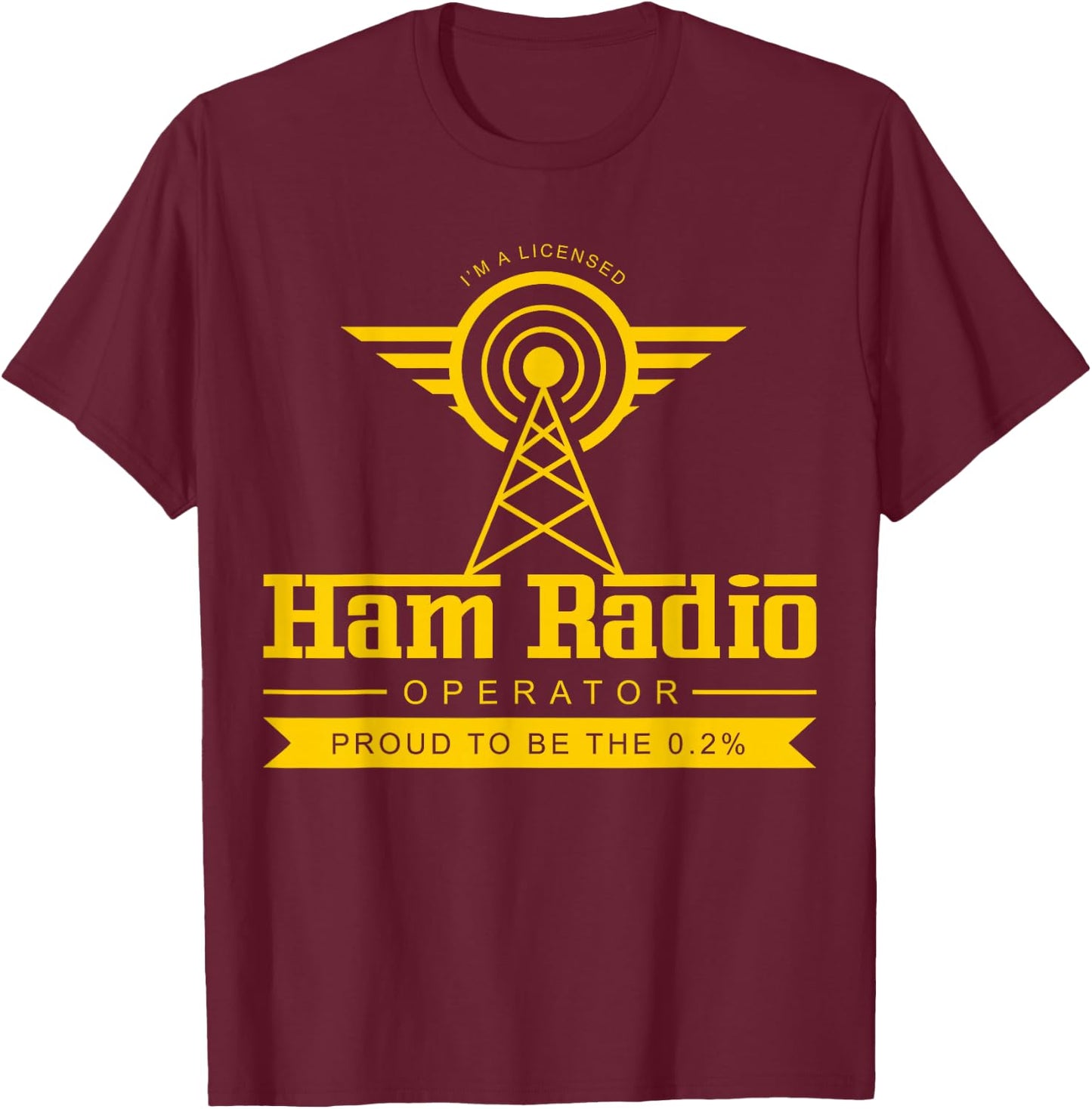 Ham Radio Operator Shirt | Cute Amateur Administrator Gift T-Shirt - T-Shirt | Maroon
