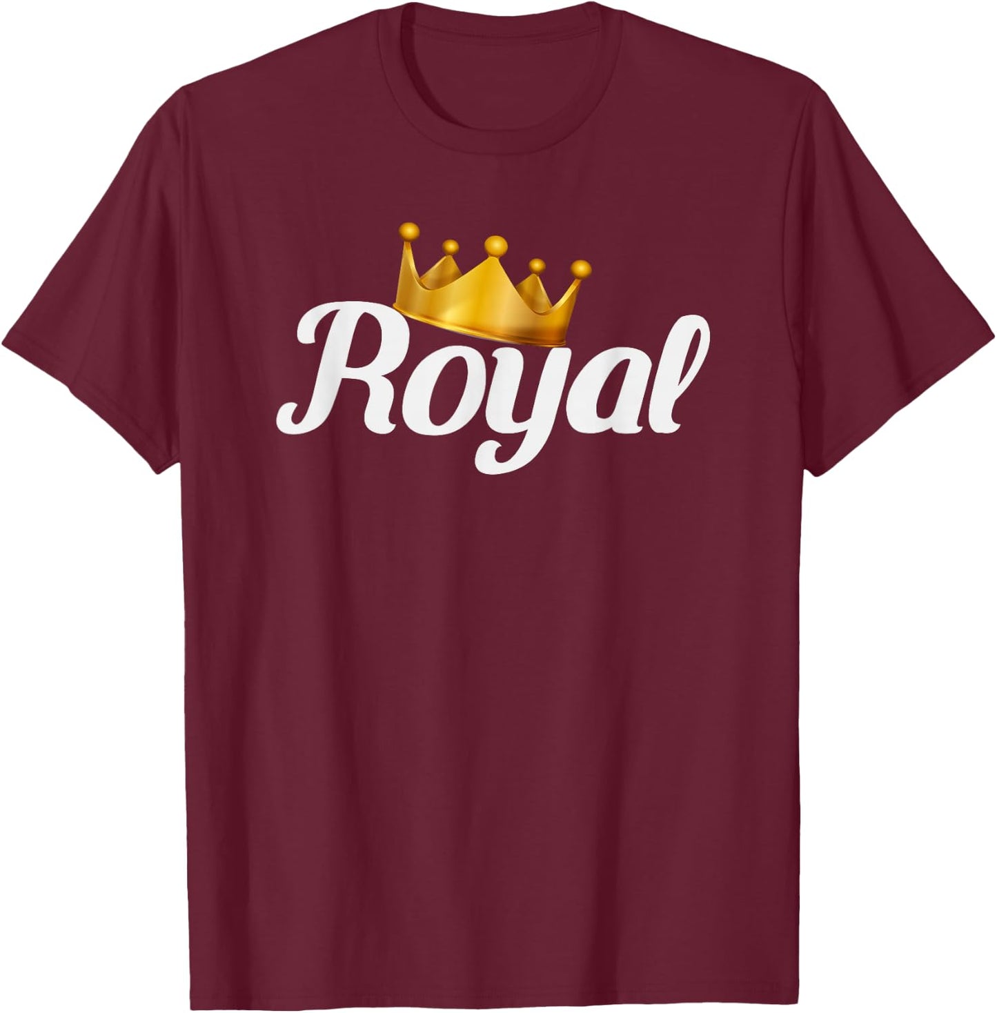 Royal Gold Crown T-Shirt - T-Shirt | Maroon