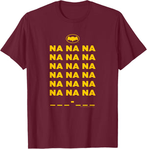 Batman Classic TV Series Na Na Na T-Shirt - T-Shirt | Maroon