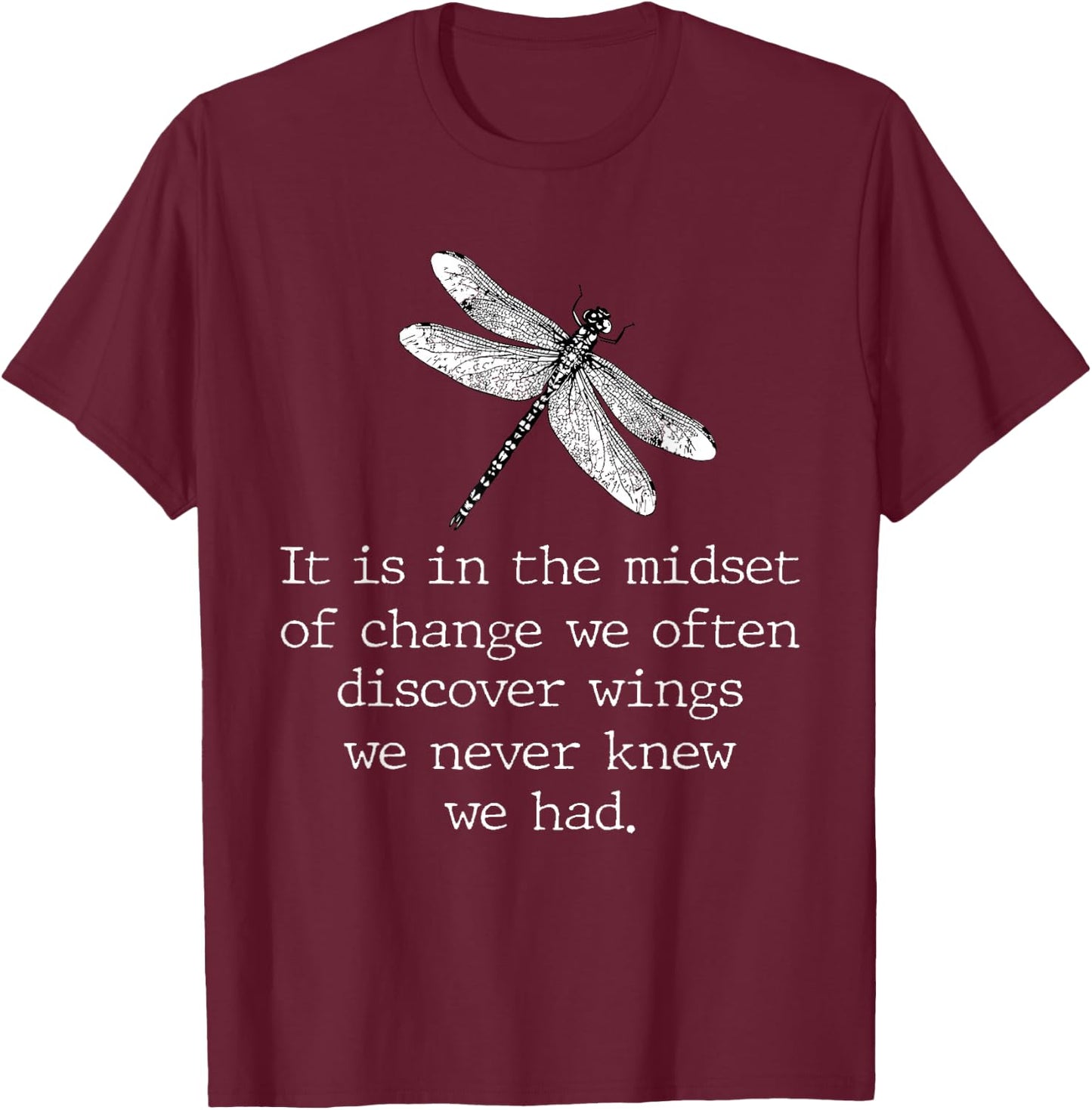 Dragonfly Shirt Spiritual Faith Dragonflies Lovers T-Shirt - T-Shirt | Maroon