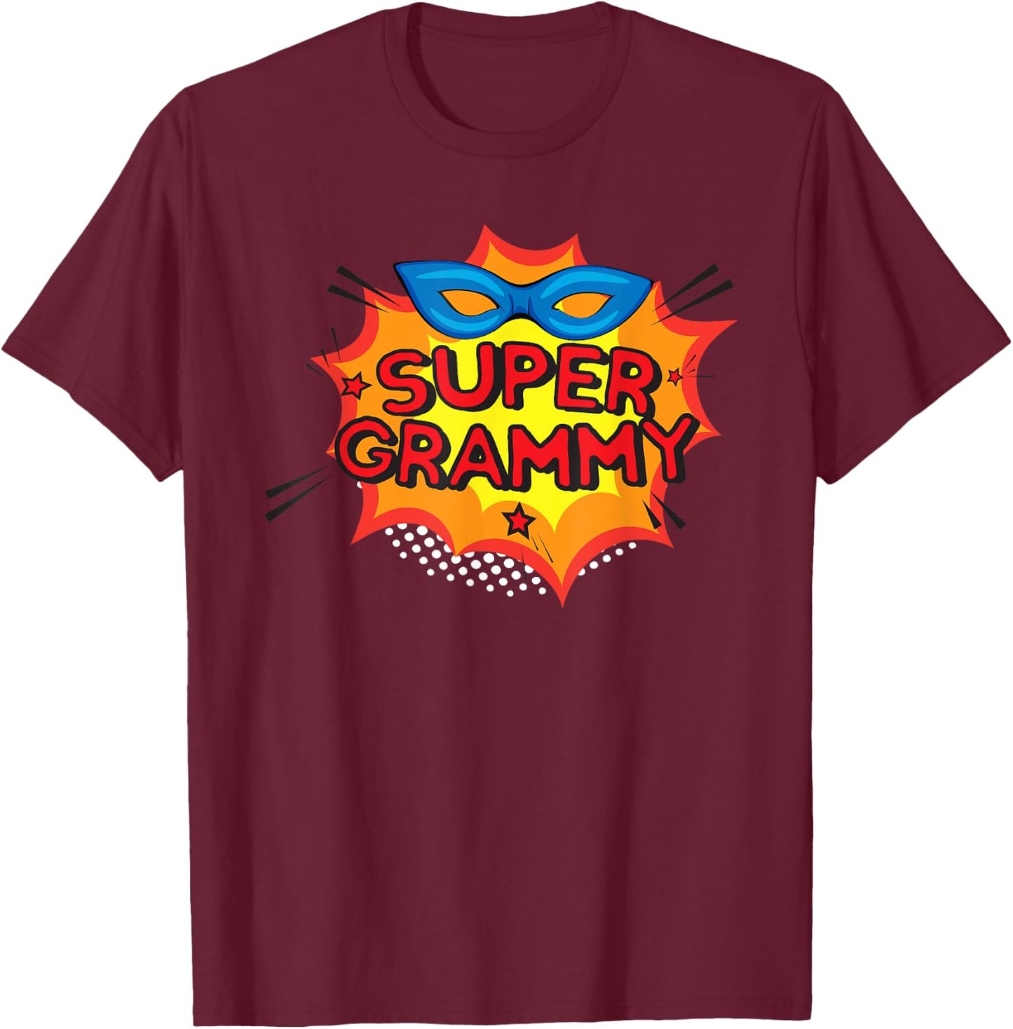 Super Grammy - Grandma Superhero Grandmother Nana T-Shirt - T-Shirt | Maroon