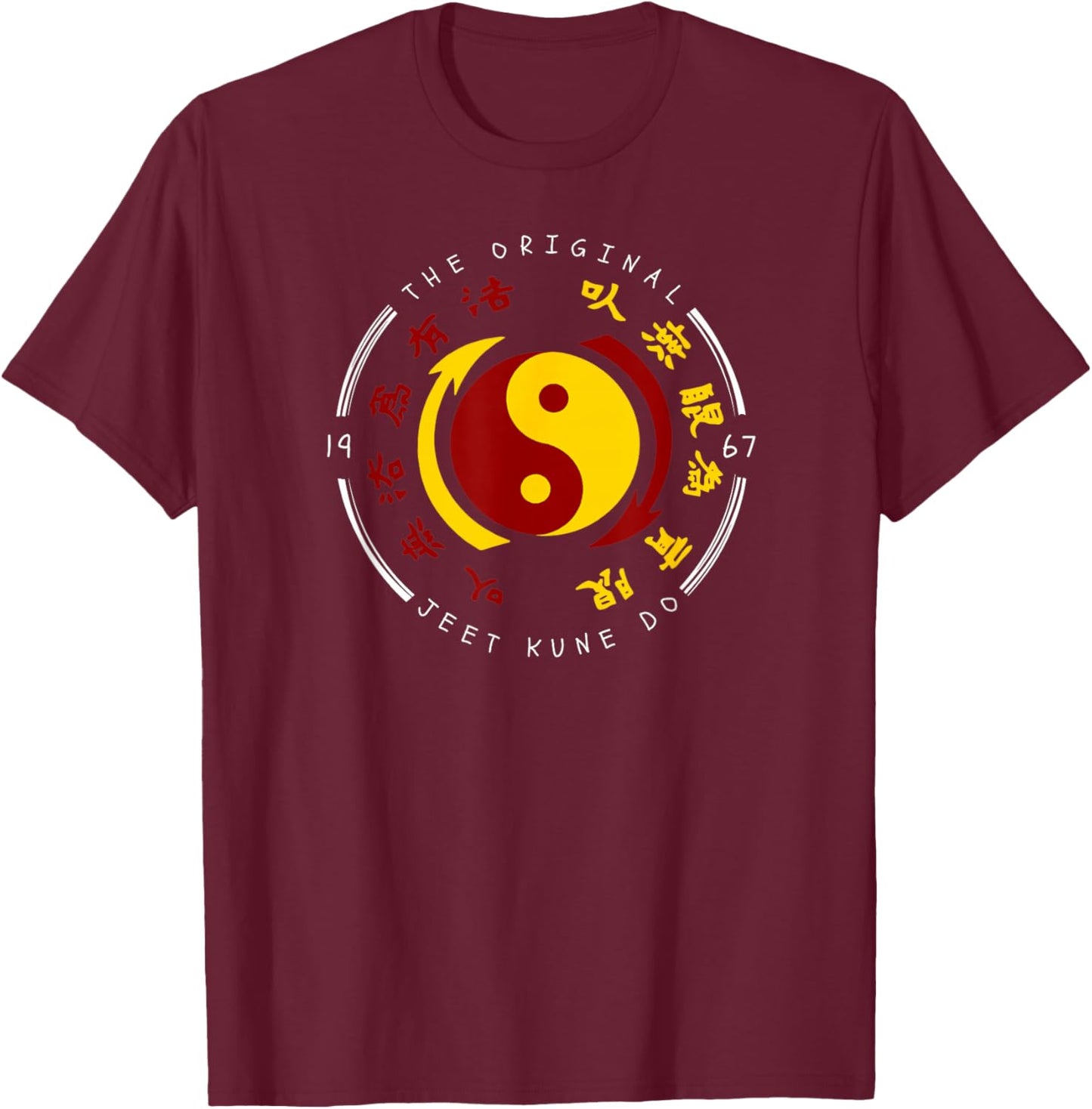 The Original Jeet Kune Do JKD T-Shirt - T-Shirt | Maroon