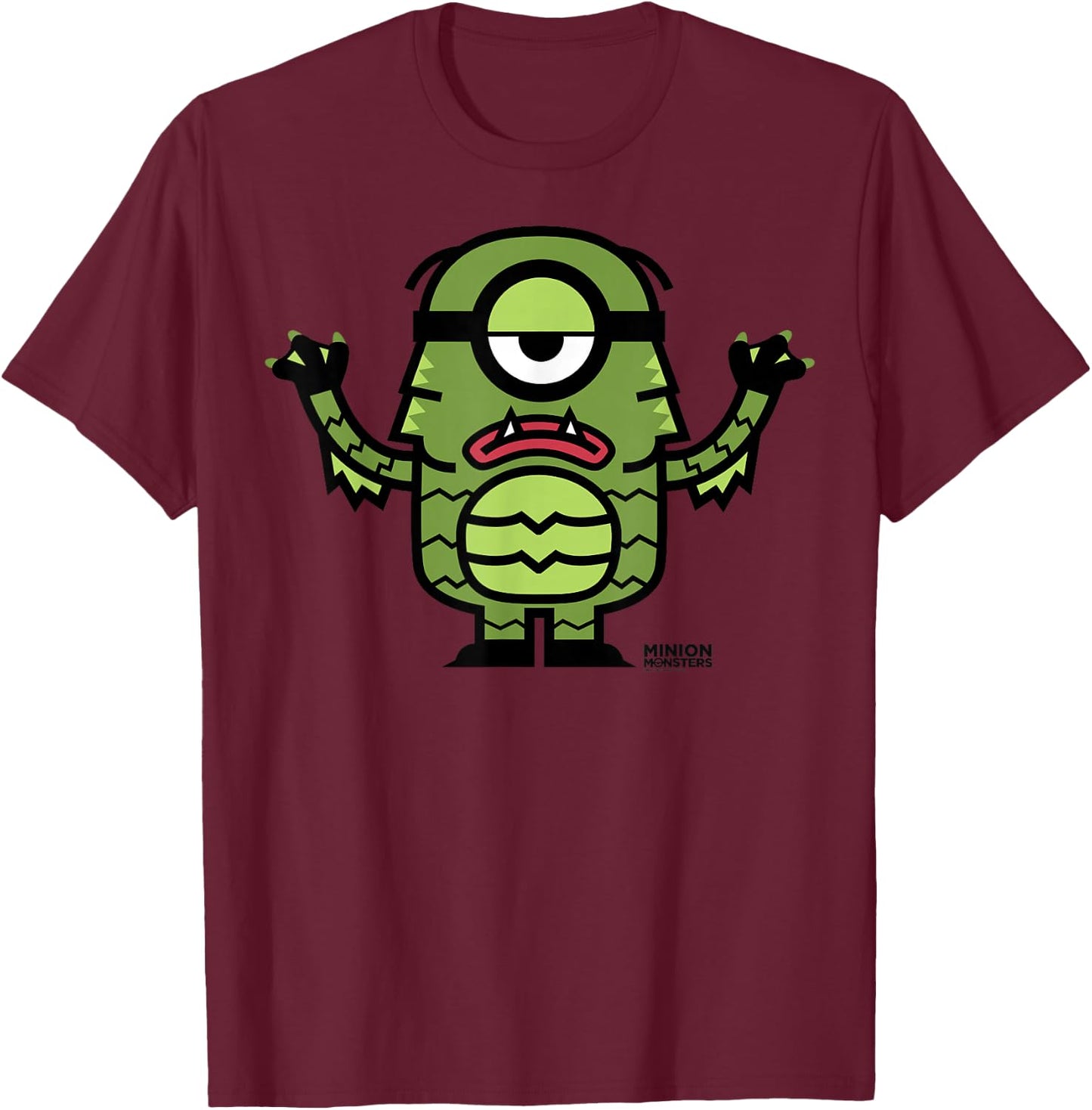 Despicable Me Halloween Sea Monster Graphic T-Shirt - T-Shirt | Maroon