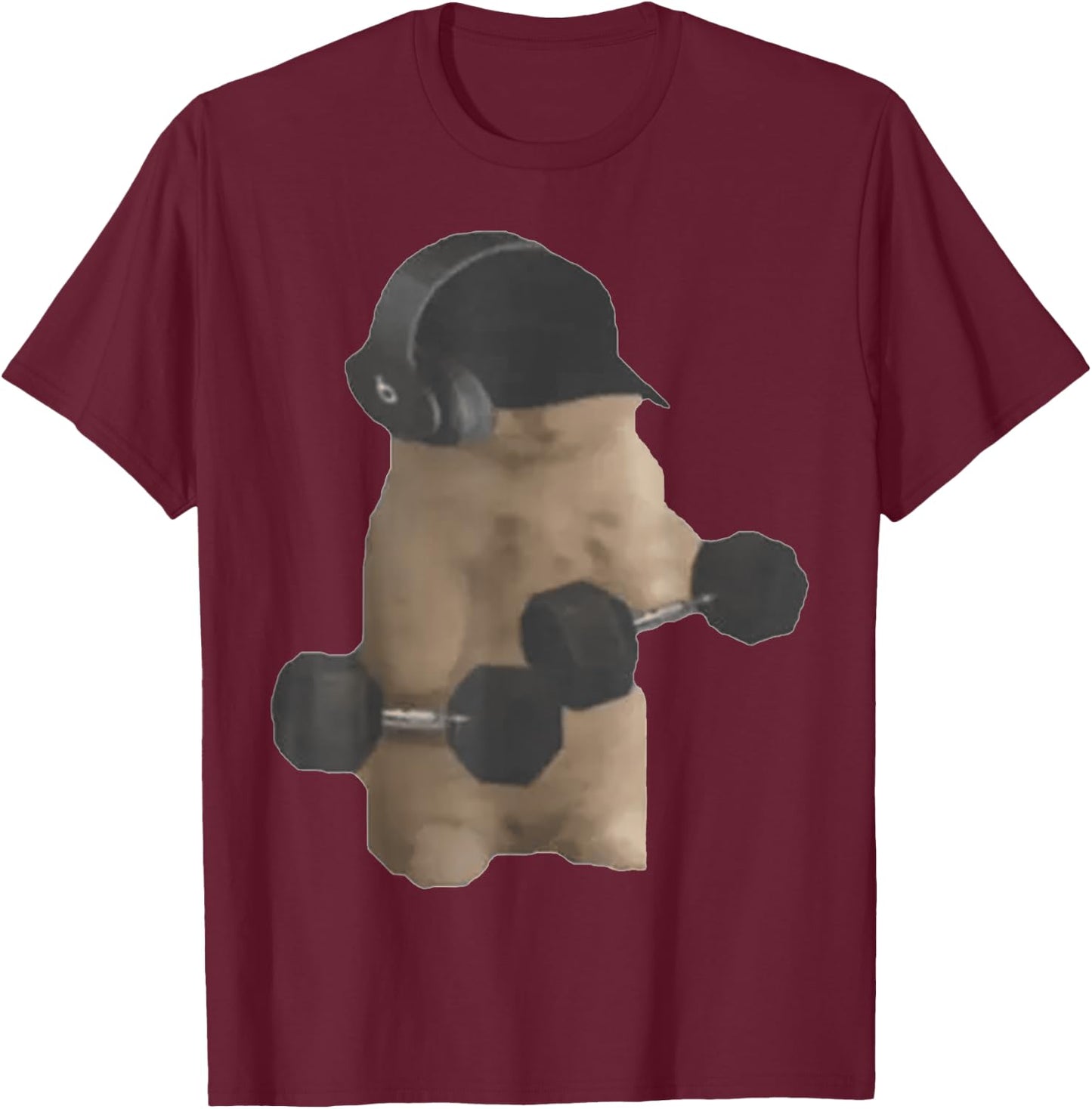 Gym Cat Meme FUNNY MEME Women Kids T-Shirt - T-Shirt | Maroon