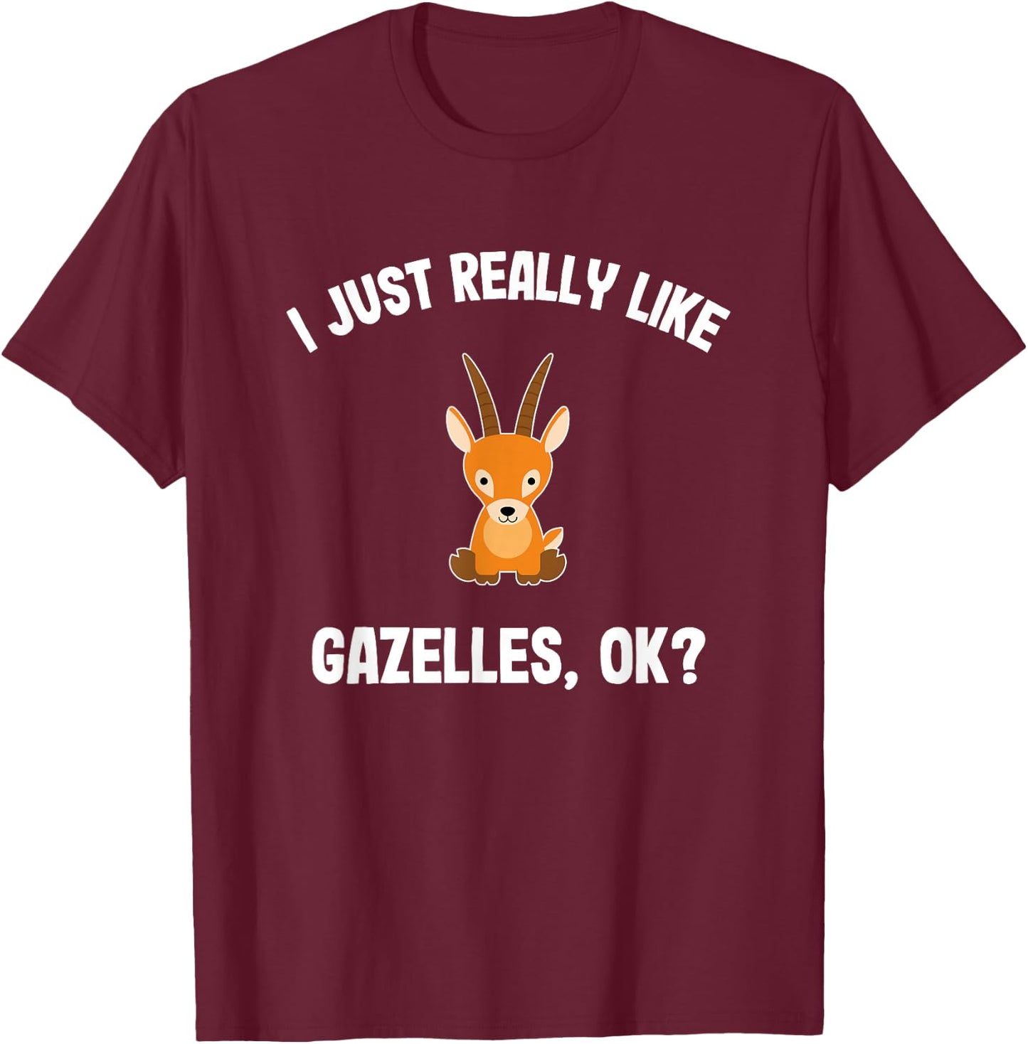 Gazelle Gift T-Shirt - T-Shirt | Maroon