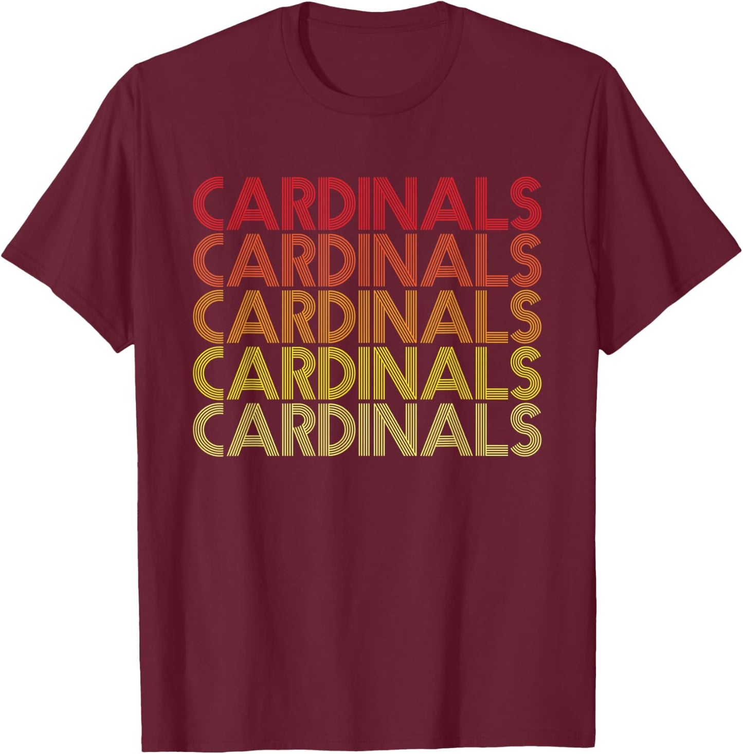 Retro Vintage Cardinals T-Shirt - T-Shirt | Maroon