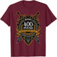 400 Pound Bench Press Club Member Celtic Shield Men Women T-Shirt - T-Shirt | Maroon