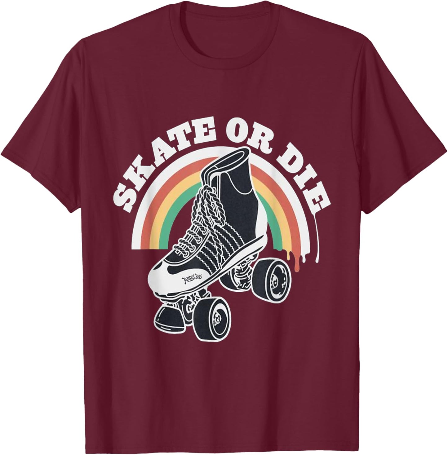 Skate Or Die T-Shirt - T-Shirt | Maroon