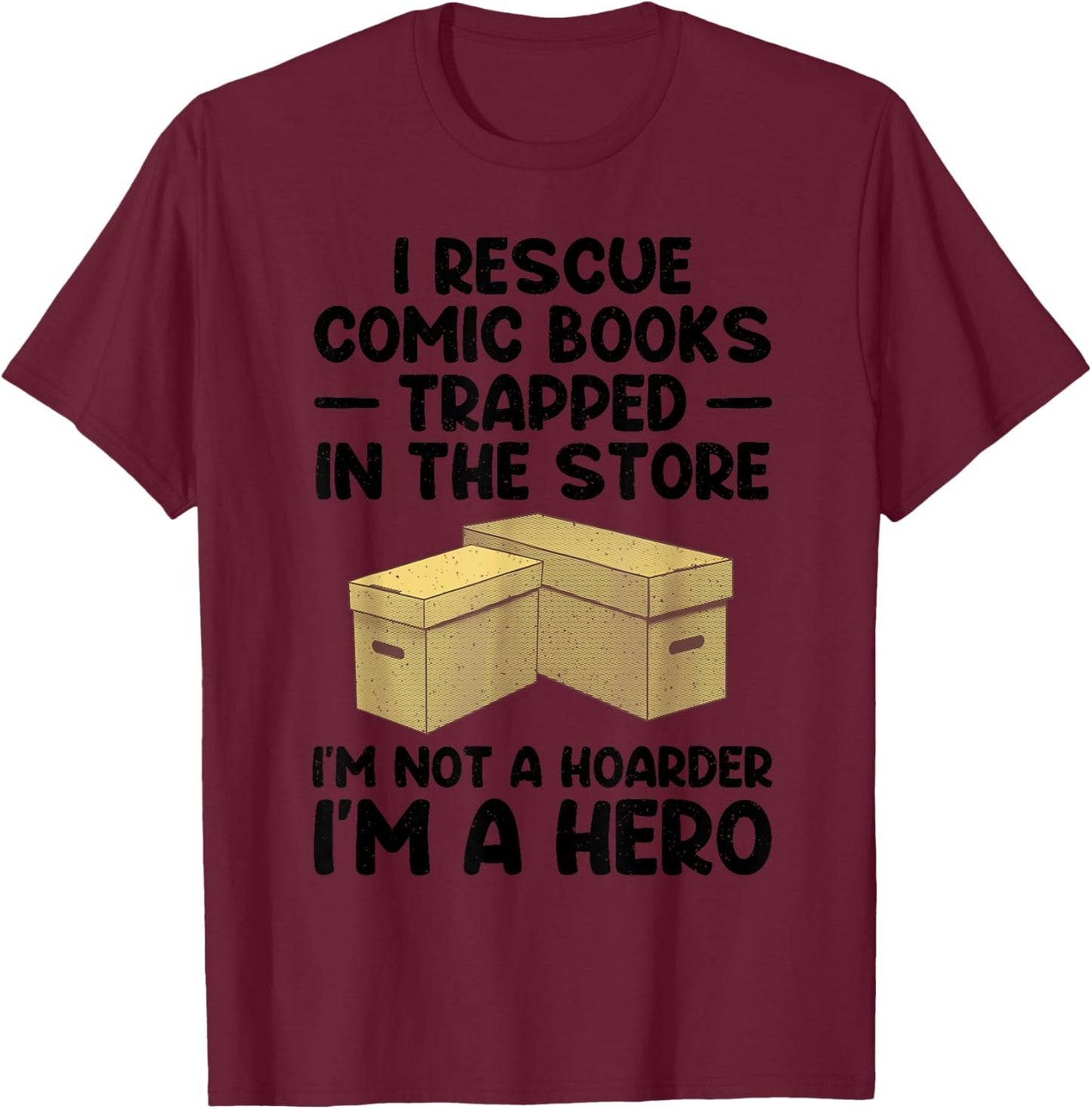 Cool Comic Book Design Women Comic Book Collector T-Shirt - T-Shirt | Maroon
