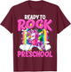 Ready To Rock Preschool Dabbing Unicorn Back To School Girls T-Shirt - T-Shirt | Maroon