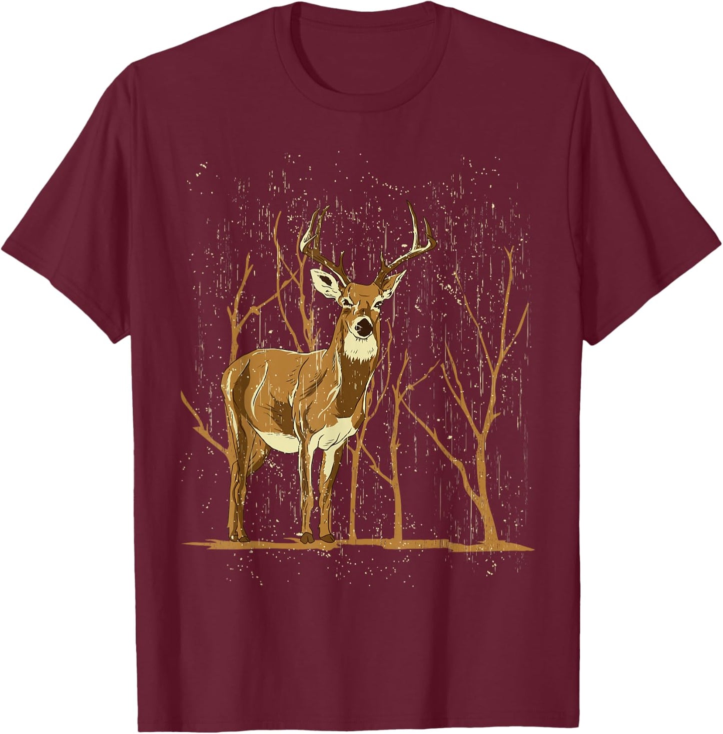 Deer Lover Funny - Deer T-Shirt - T-Shirt | Maroon
