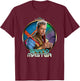 Marvel Thor Ragnarok The Grandmaster Profile Badge T-Shirt - T-Shirt | Maroon
