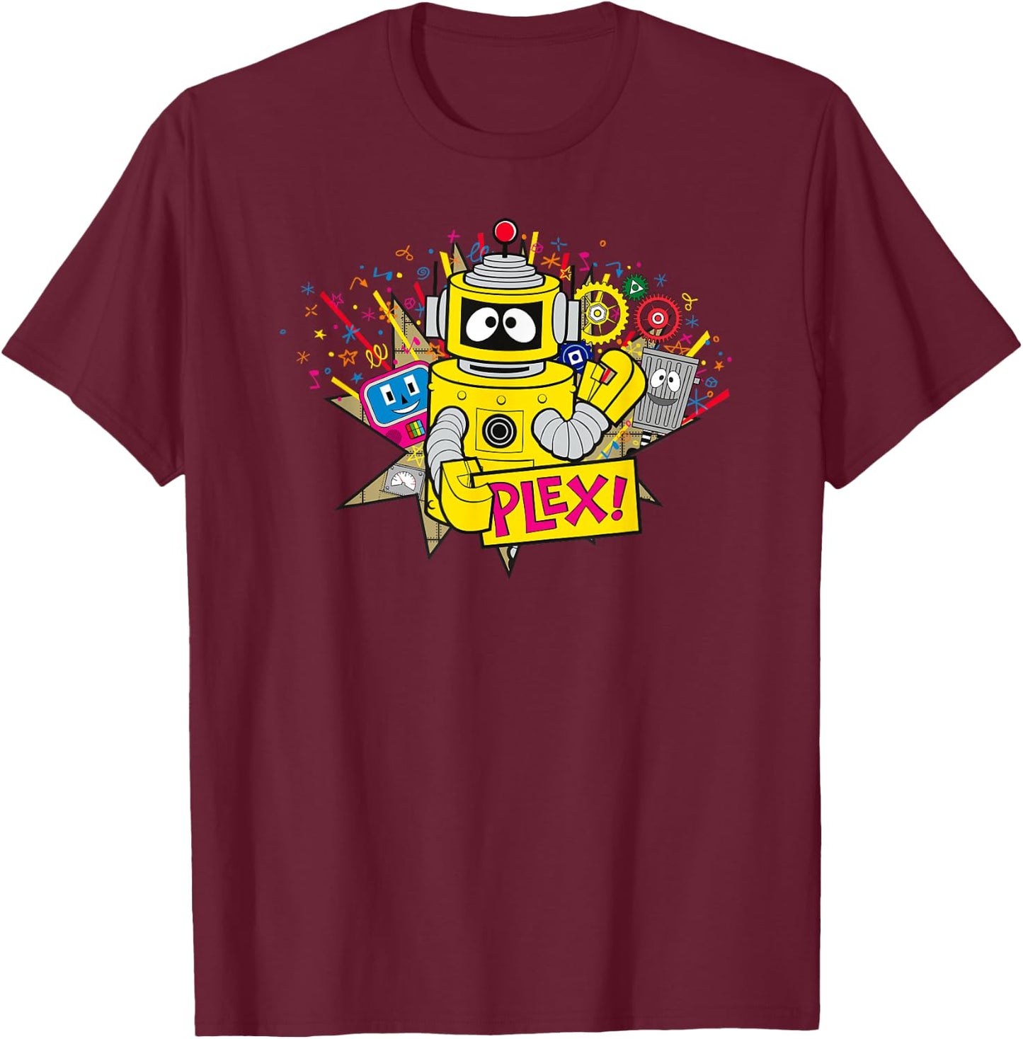 Yo Gabba Gabba - Classic Plex 01 T-Shirt - T-Shirt | Maroon