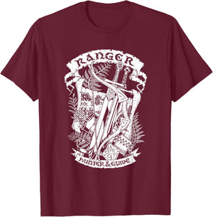 Games Sesh Fantasy RPG - Ranger T-Shirt - T-Shirt | Maroon