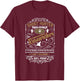 Ghost Hunter Paranormal Vintage Whiskey Style Design T-Shirt - T-Shirt | Maroon