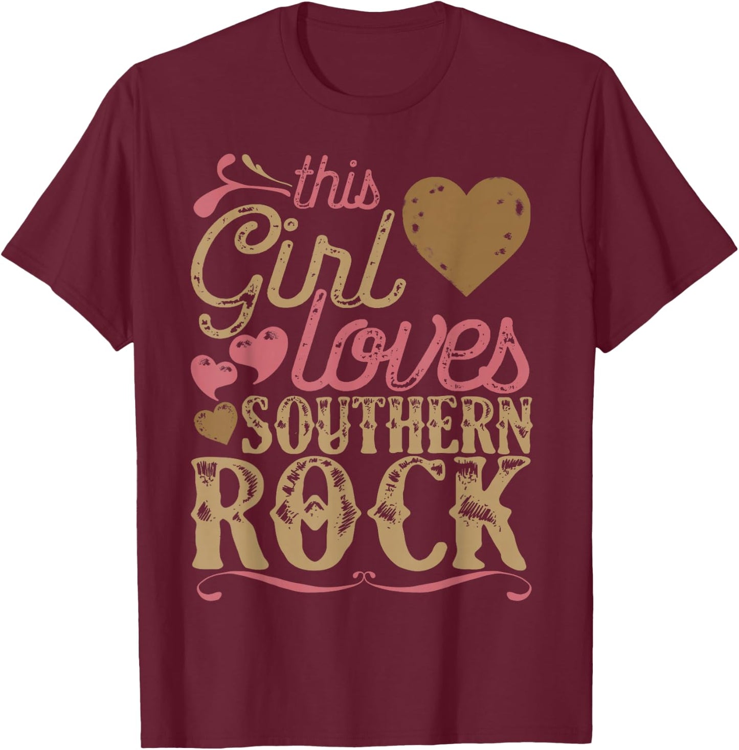 Southern Rock Shirt Gift Present Music T-Shirt - T-Shirt | Maroon