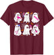 Ghost Hairdressers Halloween Funny Costume Spooky Stylists T-Shirt - T-Shirt | Maroon