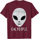 Ew People Alien T-Shirt - T-Shirt | Maroon